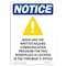 Signmission OSHA Notice, 7" Height, MSDS And The Written Sign With Symbol, 7" X 5", Portrait OS-NS-D-57-V-14270 - alternate 1